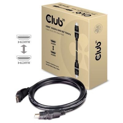 Photo of CLUB3D 360° Rotary UHD HDMI Cable