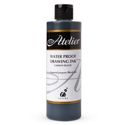 Photo of Atelier Acrylic Medium - 250ml - Black Drawing Ink