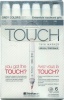 Shin Han ShinHan Touch Twin Brush Grey Colours Marker Pen Set Photo
