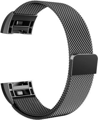 Linxure Milanese Strap for the Fitbit Charge 2 Black Large