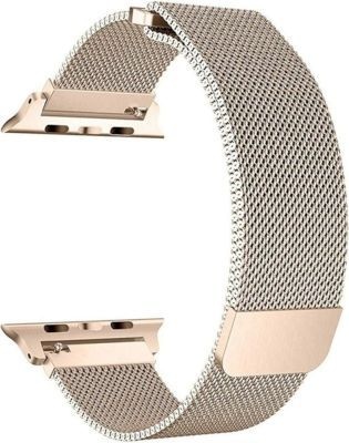 Linxure 38mm Milanese Apple Watch Replacement Strap Rose Gold