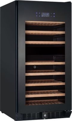 Photo of Snomaster 94 Bottle Wine Chiller with Black Cabinet and Glass Door