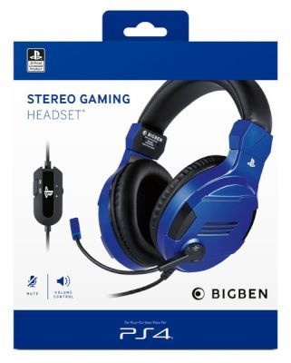 Photo of Bigben Interactive PS4OFHEADSETV3G Headset Head-band Blue