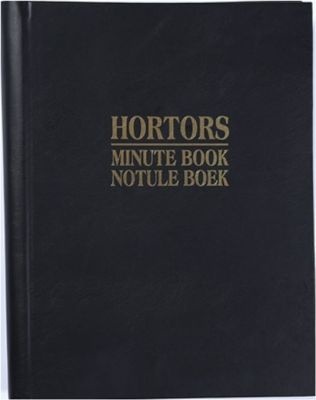 Photo of Hortors Minute Book