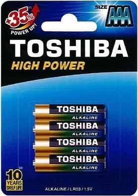 Photo of Toshiba AAA High Power Alkaline Batteries