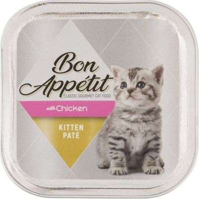 Photo of Bon Appetit Kitten Pate with Chicken - Cat Food in Aluminum Tub
