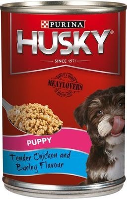 Photo of Husky Puppy - Tender Chicken and Barley Flavour Tinned Dog Food