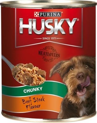 Photo of Husky Chunky - Beef Steak Flavour Tinned Dog Food