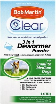 Photo of Bob Martin Clear 3in1 Dewormer Powder for Small to Medium Dogs