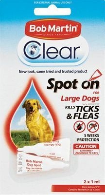 Photo of Bob Martin Clear Spot On for Large Dogs - Kills Ticks and Fleas
