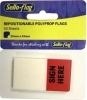 Sellotape Sello-Flag Repositionable Polypropylene Tabs: Sign Here - 50 Sheets Photo