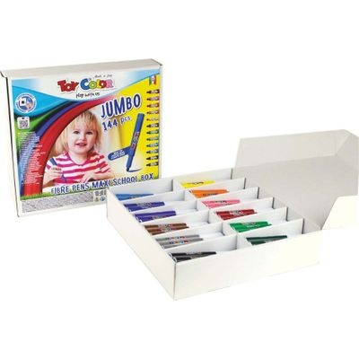 Photo of Toy Color Jumbo Fibre Pens Maxi School Box- 12 Colours