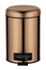 WENKO - 3L Pedal Bin - Leman - Stainless Steel - Shiny Copper Photo