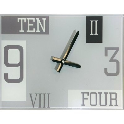 Photo of Parrot Glass Clock - Grey