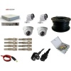 HikVision 4Ch 1MP Bullet Dome Combination Security Camera Kit With 100M Cable Photo