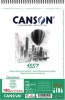 Canson A5 1557 Spiral Drawing Pad - 180gsm - True Size Photo