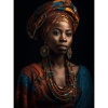 Fancy Artwork Canvas Wall Art :Beautiful Matured African Woman - Photo