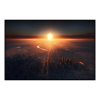 Fancy Artwork Canvas Wall Art :Ariel Sunset City View - Photo