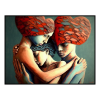 Fancy Artwork Canvas Wall Art :Brimfull of Love Heads - Photo