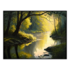 Fancy Artwork Canvas Wall Art :River Abstract Painting - Photo