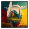 Fancy Artwork Canvas Wall Art :Upscaled Painting - Photo
