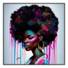 Fancy Artwork Canvas Wall Art :Beautiful African Woman - Photo