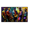 Fancy Artwork Canvas Wall Art :Jazz Blues Band Playing Music - Photo