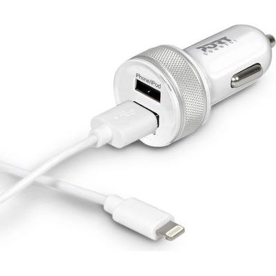 Photo of Port Designs Connect 2-Port USB Car Charger and Lightning Cable
