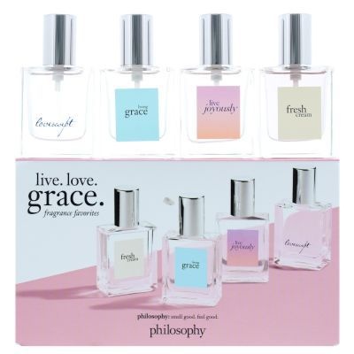 Photo of Philosophy Live. Love. Grace Fragrance Favourites Eau de Parfum Gift Set - Live Joyously Living Grace Fresh Cream