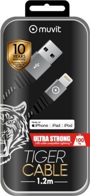 Photo of Muvit Tiger 1.2M Ultra Resistant Lightning Cable