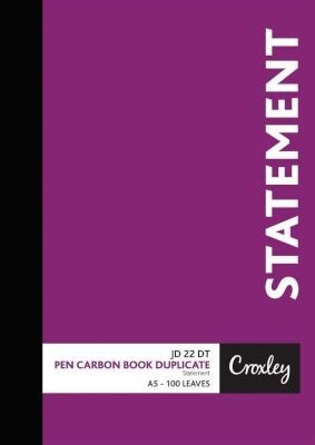 Photo of Croxley JD22dt Statement Carbon Book