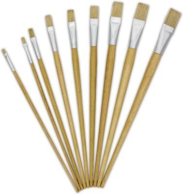 Photo of Treeline Long Handle Synthetic Flat Paint Brushes