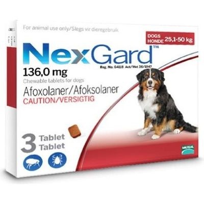 Photo of NexGard Chewable Tick & Flea Tablet For Dogs - 25.1 - 50kg