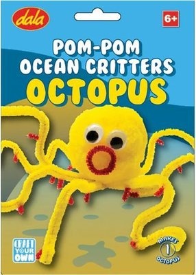 Photo of Dala Craft Your Own Kit - Pom Pom Ocean Critters: Octopus