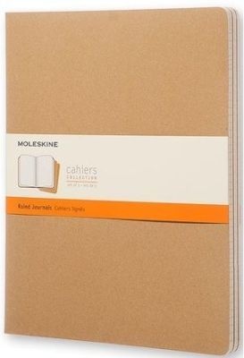 Photo of Moleskine Cahier Journal Pack Soft Ruled XX-Large Natural