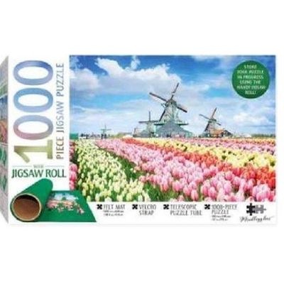 Photo of Hinkler Books Dutch Windmills Puzzle With Jigsaw Roll
