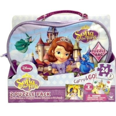 Photo of Cardinal Books Disney Sofia The First Carry & Go 2 Puzzle Pack