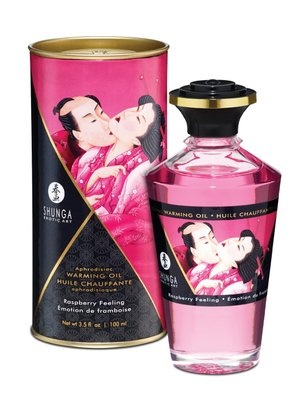 Photo of Shunga Intimate Kisses Massage Oil Raspberry