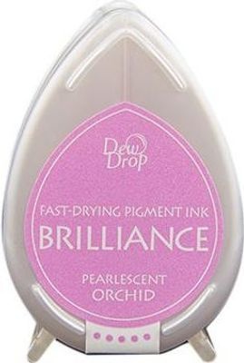 Photo of Tsukineko Brilliance D.Drop Ink Pad - Pearlescent Orchid - Pigment Ink