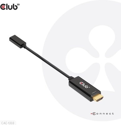 Photo of CLUB3D HDMI to USB Type-C 4K60Hz Active Adapter M/F