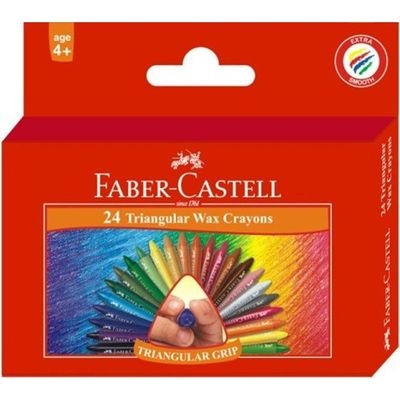 Photo of Faber Castell Faber-Castell Triangular Wax Crayons