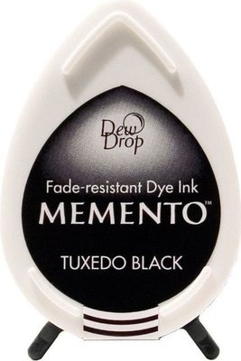 Photo of Tsukineko Memento D.Drop Ink Pad - Tuxedo Black - Water-Based Ink