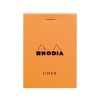 Rhodia Basics Lined Pad - Orange Cover - 80 Sheets - A7 7.4x10.5cm Photo
