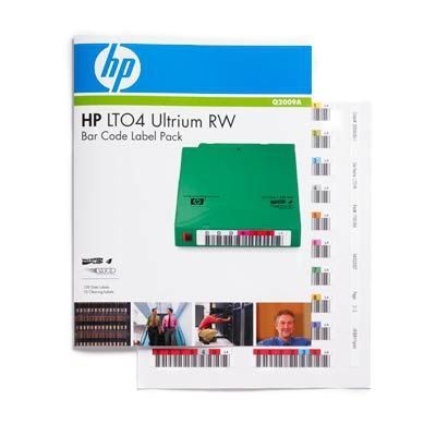 Photo of Hewlett Packard Enterprise HP Enterprise LTO-4 Ultrium RW Bar Code Label Pack