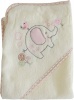 Snuggletime Organic Hooded Towel with Embroidery Photo