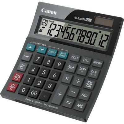 Photo of Canon AS-220RTS LCD Mini Desktop Calculator