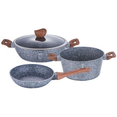 Photo of Berlinger Haus Forest Line 4-Piece Marble Coating Cookware Set