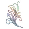 Couture Creations Nouveau Cut Foil and Emboss Die with Sweeping Flourish Design Photo