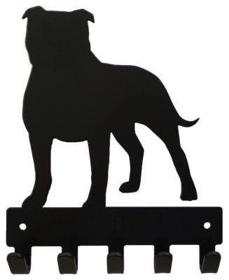 Photo of Eboy Steel Staffordshire Terrier Key Rack & Leash Hanger