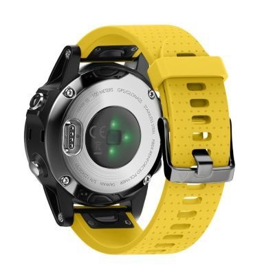 Photo of Unbranded Silicone Band for Garmin Fenix 5s/ 5s Plus - Yellow